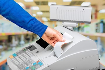 Cash register.