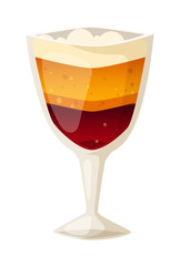 Beer glass isolated on white background. Beer cup alcohol alcohol drink. Beer cup mug liquid white foam and bubble cold drip refreshment