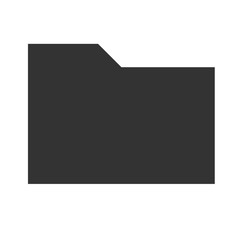 Folder icon. Flat icon of folder. Folder EPS. Vector illustration.