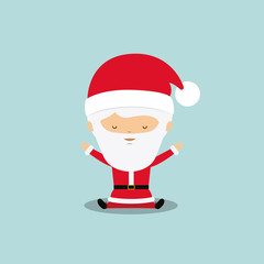 santa claus character isolated icon design, vector illustration  graphic 