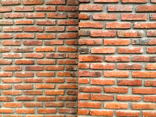 Old brick wall corner.
