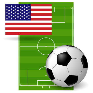 The ball on the American flag