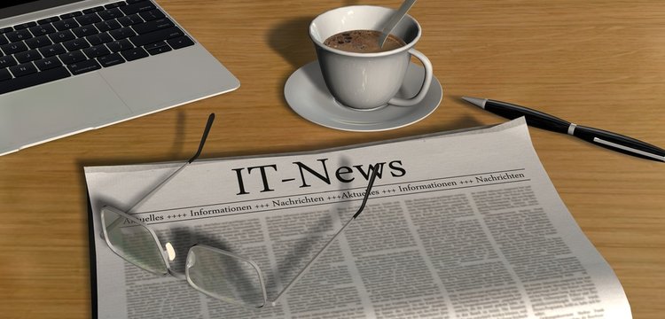 Zeitung auf Schreibtisch - IT News