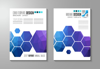Brochure template, Flyer Design or Depliant Cover for business