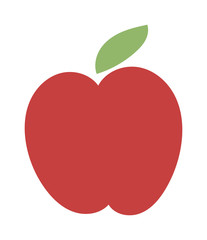 Fresh red apple icon organic food. Fresh sweet apple vegetarian organic fruit agriculture.