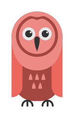 Cute vector collection of bright cartoon owls. Animal character cartoon owl comic funny collection. Doodle cheerful birds behavior cartoon owl