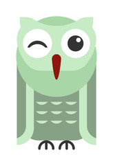 Cute vector collection of bright cartoon owls. Animal character cartoon owl comic funny collection. Doodle cheerful birds behavior cartoon owl