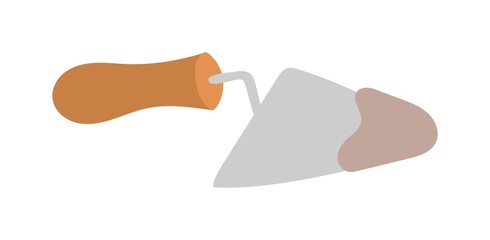 Putty knife worker equipment vector illustration isolated on white. Putty knife vector illustration cartoon style/ Workers tool