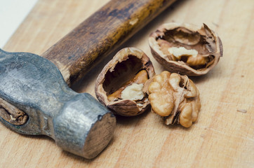 pile of walnuts