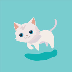 Cute cat illustration.