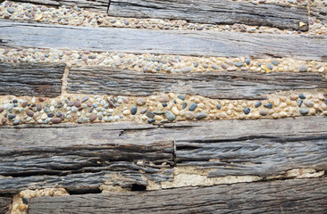 Wood and rock panel texture for background