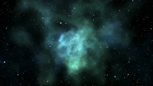 Loopable flight through nebula