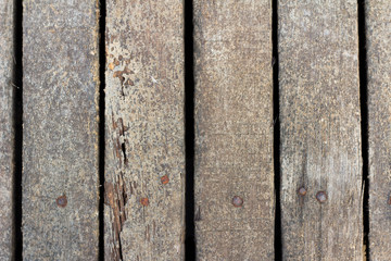 Grain aged brown wood plank texture background