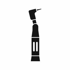 Dental drill icon in simple style isolated vector illustration