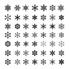 Collection of Vector Snowflakes.