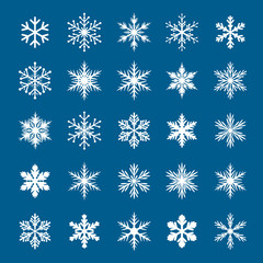 Collection of Vector Snowflakes.