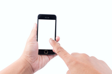 mobile phone in man hand