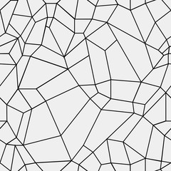 Geometric simple black and white minimalistic pattern, rectangles or stained-glass window. Can be used as wallpaper, background or texture. - 116328460