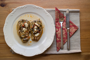 imam bayildi / Turkish traditional eggplant