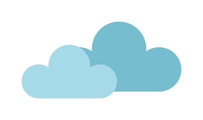 Cloud icon vector illustration season sign. Flat design style computing design network cloud icon. Sky white shape, nature sky server button cloud icon internet technology web symbol.