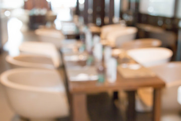 blur Modern restaurant or dinning room