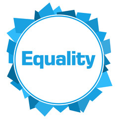 Equality Blue Random Shapes Circle 