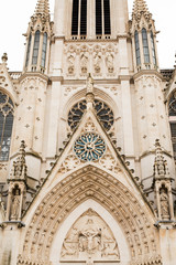 Saint-Epvre's Basilica. Nancy, France, Detail of the entrance