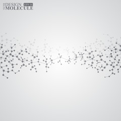 Structure molecule of DNA and neurons. Abstract background. Medicine, science, technology. Vector illustration for your design