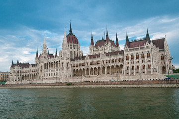 Naklejka premium Hungarian Parliament Building in Budapest.