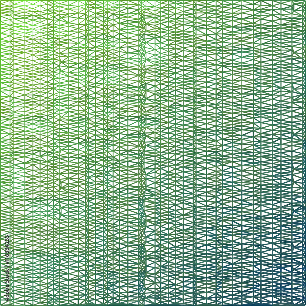 Poster Green light triangle line on white design element background