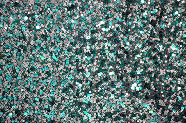 Round glitter green sequin