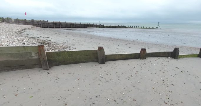 Aerial Beach footage. Shot on Wittering beach.