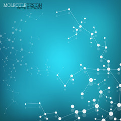 Structure molecule of DNA and neurons. Abstract background. Medicine, science, technology. Vector illustration for your design