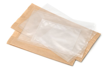 Group of new plastic and paper bags