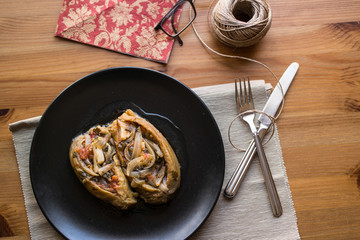 imam bayildi / Turkish traditional eggplant