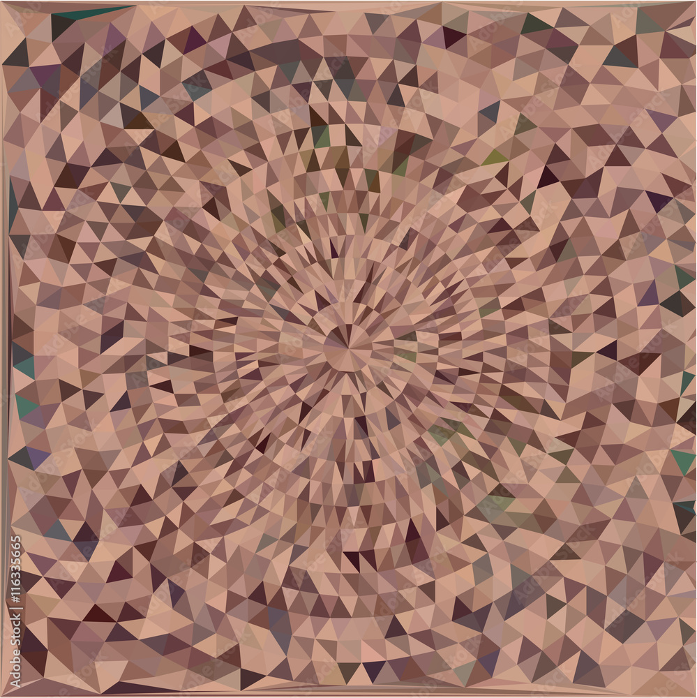 Poster brown triangle circle abstract background
