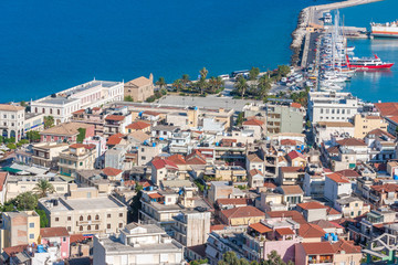 Zakynthos town with harbor, Ionian Island