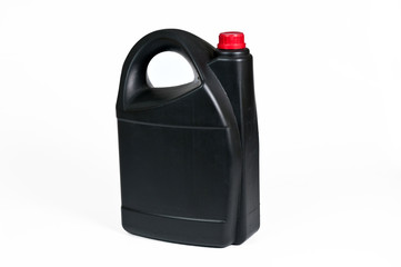 Black plastic jerrycan