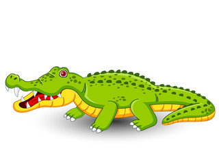 Cute Crocodile cartoon vector