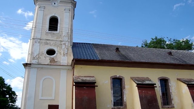 Evangelical church from 1792  in the classical style, in Dlha Ves, district Roznava, Slovakia
