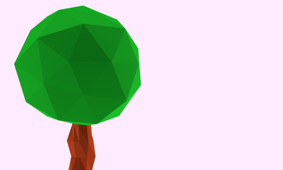 Low poly three