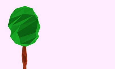 Low poly three