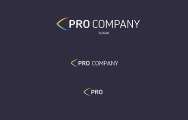 Line pro eye flat logo