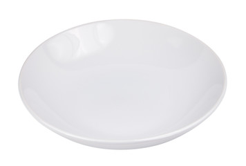 Empty plate isolated on a white background