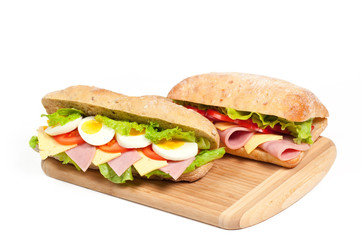 Two sandwiches