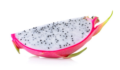 dragon fruit on white background