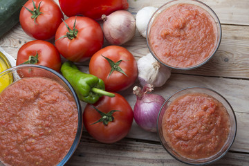 Gazpacho typical food spanish