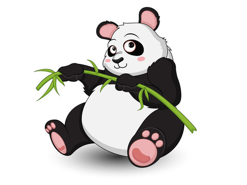 Cute Panda cartoon vector set 4