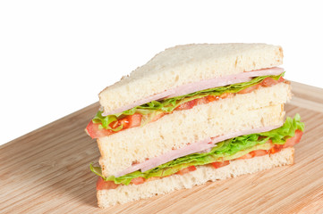 Sandwich with bacon and tomato