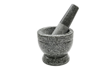 Mortar and Pestle Isolated on a White Background